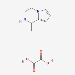 molecular formula C10H14N2O4 B1402392 1-Methyl-1,2,3,4-tetrahydro-pyrrolo[1,2-a]pyrazineoxalic acid salt CAS No. 1361112-83-5