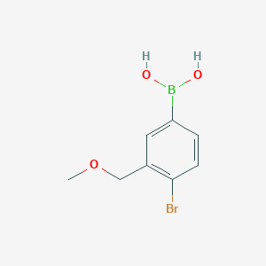 molecular formula C8H10BBrO3 B14023922 (4-Bromo-3-(methoxymethyl)phenyl)boronic acid 