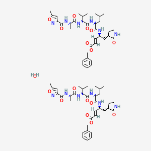 molecular formula C70H98N12O17 B14023928 Mpro inhibitor N3 hemihydrate 