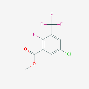 molecular formula C9H5ClF4O2 B14023940 Methyl 5-chloro-2-fluoro-3-(trifluoromethyl)benzoate 