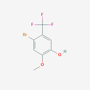 4-Bromo-2-methoxy-5-(trifluoromethyl)phenol