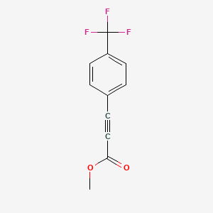 molecular formula C11H7F3O2 B14023964 Methyl 3-[4-(trifluoromethyl)phenyl]prop-2-ynoate CAS No. 220652-97-1