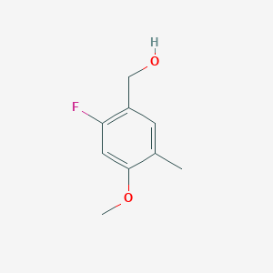 molecular formula C9H11FO2 B14023973 (2-Fluoro-4-methoxy-5-methylphenyl)methanol 