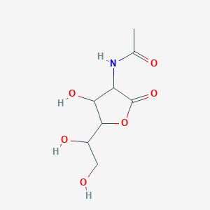 molecular formula C8H13NO6 B014024 N-[(3S,4R,5S)-5-[(1R)-1,2-二羟乙基]-4-羟基-2-氧代氧杂环-3-基]乙酰胺 CAS No. 28876-37-1
