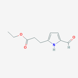 5-Formyl-1h-pyrrole-2-propanoic acid ethyl ester