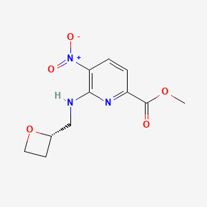 methyl (S)-5-nitro-6-((oxetan-2-ylmethyl)amino)picolinate