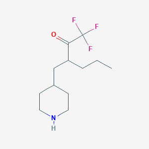 1,1,1-Trifluoro-3-(piperidin-4-ylmethyl)hexan-2-one