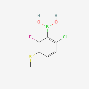 (6-Chloro-2-fluoro-3-(methylthio)phenyl)boronic acid