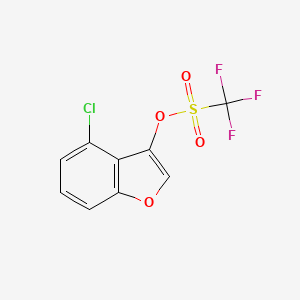 4-Chloro-1-benzofuran-3-YL trifluoromethanesulfonate