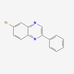 molecular formula C14H9BrN2 B14024056 6-Bromo-2-phenylquinoxaline 