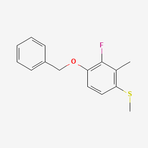 (4-(Benzyloxy)-3-fluoro-2-methylphenyl)(methyl)sulfane