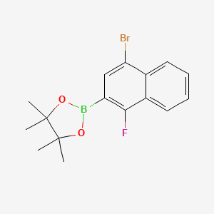 2-(4-Bromo-1-fluoronaphthalen-2-yl)-4,4,5,5-tetramethyl-1,3,2-dioxaborolane