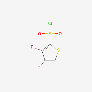 molecular formula C4HClF2O2S2 B14024110 3,4-Difluorothiophene-2-sulfonyl chloride 