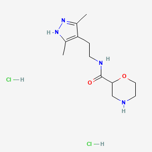 Morpholine-2-carboxylic acid [2-(3,5-dimethyl-1H-pyrazol-4-yl)-ethyl]-amide dihydrochloride