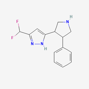 5-(Difluoromethyl)-3-(4-phenylpyrrolidin-3-yl)-1H-pyrazole