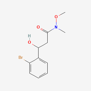 3-(2-Bromophenyl)-3-hydroxy-N-methoxy-N-methylpropanamide