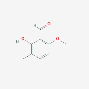 molecular formula C9H10O3 B14024165 2-Hydroxy-6-methoxy-3-methylbenzaldehyde 