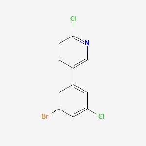 5-(3-Bromo-5-chlorophenyl)-2-chloropyridine