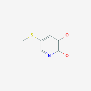 2,3-Dimethoxy-5-(methylthio)pyridine