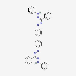 (E,E)-1,1'-([1,1'-Biphenyl]-4,4'-diyl)bis{[(Z)-phenyl(2-phenylhydrazinylidene)methyl]diazene}