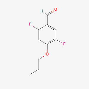 molecular formula C10H10F2O2 B14024206 2,5-Difluoro-4-propoxybenzaldehyde 