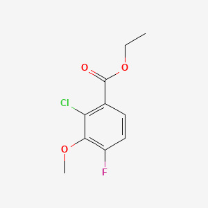 molecular formula C10H10ClFO3 B14024214 Ethyl 2-chloro-4-fluoro-3-methoxybenzoate 