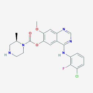 4-((3-Chloro-2-fluorophenyl)amino)-7-methoxyquinazolin-6-YL (R)-2-methylpiperazine-1-carboxylate