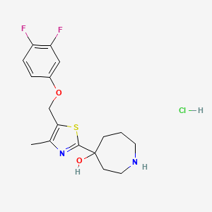 4-[5-(3,4-Difluoro-phenoxymethyl)-4-methyl-thiazol-2-yl]-azepan-4-ol hydrochloride