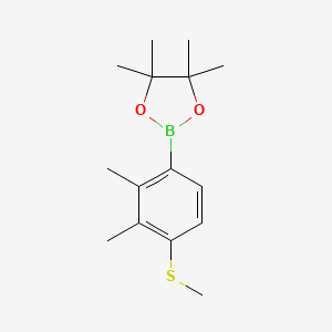 2-(2,3-Dimethyl-4-(methylthio)phenyl)-4,4,5,5-tetramethyl-1,3,2-dioxaborolane