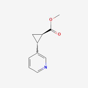 (1R,2R)-Methyl 2-(pyridin-3-yl)cyclopropanecarboxylate