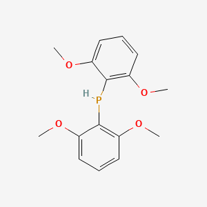 molecular formula C16H19O4P B14024330 Bis(2,6-dimethoxyphenyl)phosphane CAS No. 126590-37-2