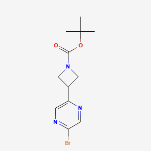 tert-Butyl 3-(5-bromopyrazin-2-yl)azetidine-1-carboxylate