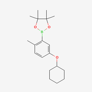 2-(5-(Cyclohexyloxy)-2-methylphenyl)-4,4,5,5-tetramethyl-1,3,2-dioxaborolane