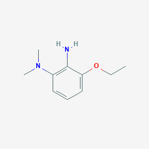 molecular formula C10H16N2O B14024382 3-ethoxy-N1,N1-dimethylbenzene-1,2-diamine 