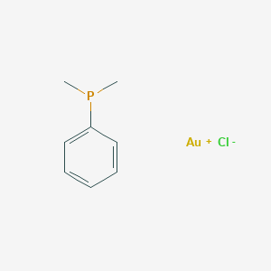 molecular formula C8H11AuClP B14024396 Dimethyl(phenyl)phosphane;gold(1+);chloride 