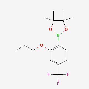 4,4,5,5-Tetramethyl-2-(2-propoxy-4-(trifluoromethyl)phenyl)-1,3,2-dioxaborolane