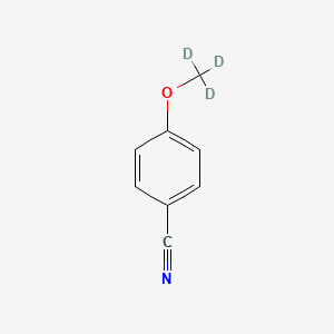 molecular formula C8H7NO B14024425 4-(Methoxy-D3)benzonitrile 