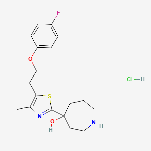 4-{5-[2-(4-Fluoro-phenoxy)-ethyl]-4-methyl-thiazol-2-yl}-azepan-4-ol hydrochloride