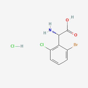 (2S)-2-Amino-2-(2-bromo-6-chlorophenyl)acetic acid hydrochloride