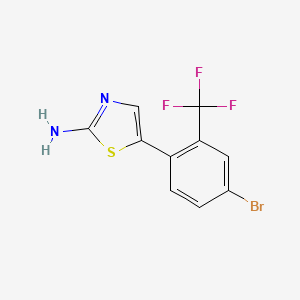 5-(4-Bromo-2-(trifluoromethyl)phenyl)thiazol-2-amine