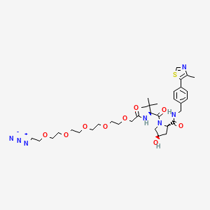 molecular formula C34H51N7O9S B14024537 (S,R,S)-AHPC-acetamido-O-PEG4-C2-azide 