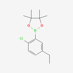 2-(2-Chloro-5-ethylphenyl)-4,4,5,5-tetramethyl-1,3,2-dioxaborolane