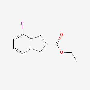 Ethyl 4-fluoro-2,3-dihydro-1H-indene-2-carboxylate