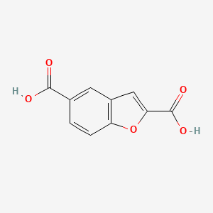 molecular formula C10H6O5 B14024573 Benzofuran-2,5-dicarboxylic acid 