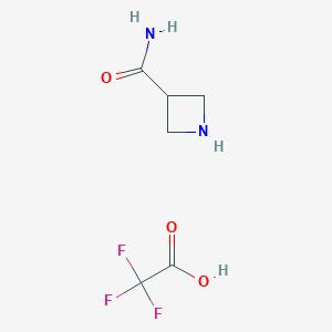 Azetidine-3-carboxamide; trifluoroacetic acid