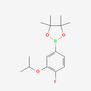 2-(4-Fluoro-3-isopropoxyphenyl)-4,4,5,5-tetramethyl-1,3,2-dioxaborolane