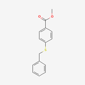 molecular formula C15H14O2S B14024624 Methyl 4-(benzylthio)benzoate 