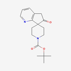 Tert-butyl 6-oxo-5,6-dihydrospiro[cyclopenta[B]pyridine-7,4'-piperidine]-1'-carboxylate