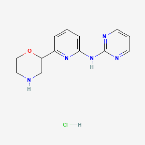 (6-Morpholin-2-yl-pyridin-2-yl)-pyrimidin-2-yl-amine hydrochloride