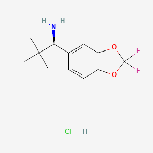 (R)-1-(2,2-Difluorobenzo[D][1,3]dioxol-5-YL)-2,2-dimethylpropan-1-amine hydrochloride